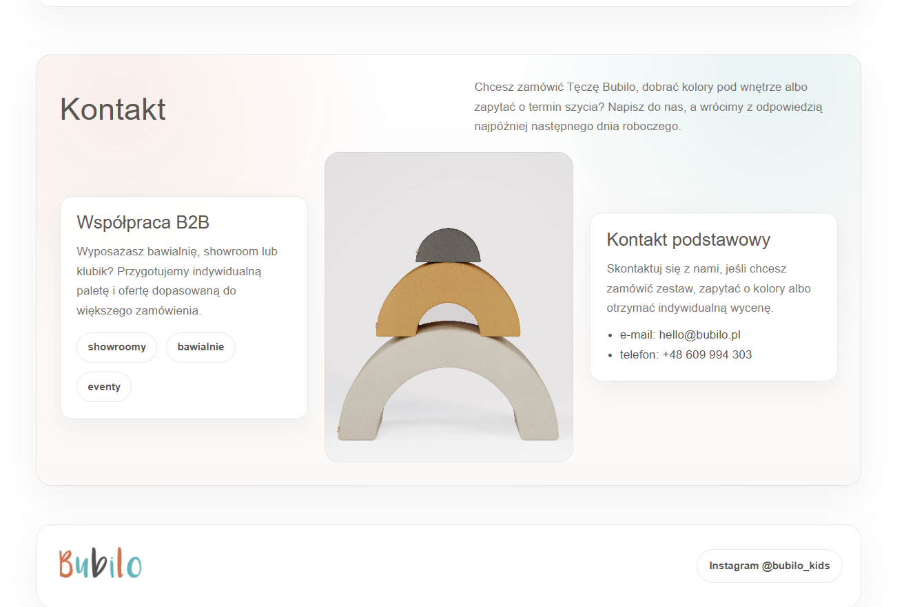 Bubilo.pl new WordPress website screenshot