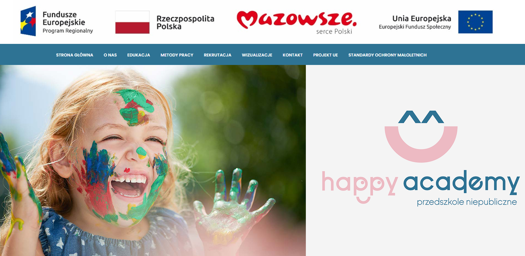Happy Academy website screenshot